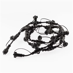 ЭРА ERAPS-R Разветвитель для гирлянд, IP65, 2 м, 20 гнезд, шаг 10 см, черный, каучук, 220В Б0051883 - фото 90434