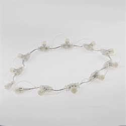 ЭРА ERAPS-PR Разветвитель для низковольтных гирлянд, IP44, 1 м, 10 гнезд, шаг 10 см, ПВХ, 24В Б0051900 - фото 90458