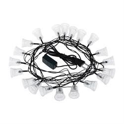 NEON-NIGHT Гирлянда светодиодная "Колокольчики" 20 LED RGB 2,8 метра 303-062 - фото 90478