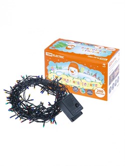 TDM Гирлянда новогодняя, МГ 200, 220 В, многоцветная, 10 м, 8 режимов SQ0361-0006 - фото 90522