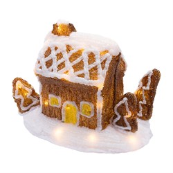 NEON-NIGHT Акриловая светодиодная фигура «Пряничный домик» 26х15,5х20 см, 30 светодиодов, батарейки 3хАА (не входят в комплект) NEON-NIGHT 513-324 - фото 90583