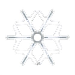 NEON-NIGHT Фигура «Снежинка» из гибкого неона с эффектом тающих сосулек, 60х60 см, цвет свечения белый 501-225 - фото 90613