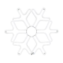 NEON-NIGHT Фигура «Снежинка» из гибкого неона, 60х60 см, цвет свечения белый 501-325 - фото 90622