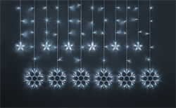 Navigator Гирлянда 95 121 NGF-D032-02 (бахрома звезды и снежинки CW 2.5*1м IP20) 95121 - фото 90624