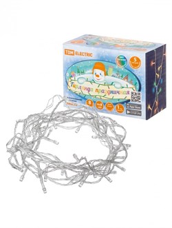 TDM Гирлянда светодиодная СГ50M5, многоцвет., 5м, 8 режимов, 250 В, SQ0361-0035 - фото 90686