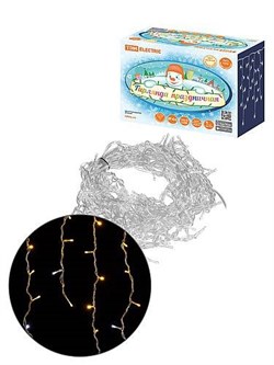 TDM Гирлянда светодиодная "Бахрома" 2х1 м, 152LED, 3000К,  мерц-е, посл. подкл, IP44, 250 В SQ0361-0099 - фото 90748