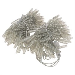 NEON-NIGHT Гирлянда Нить 10м, с эффектом мерцания, прозрачный ПВХ, 24В, цвет: Тёплый белый 305-256 - фото 90785