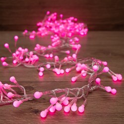 NEON-NIGHT Гирлянда "Мишура LED" 6 м прозрачный ПВХ, 576 диодов, цвет розовый 303-617 - фото 90787