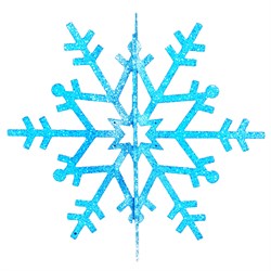 NEON-NIGHT Елочная фигура "Снежинка резная 3D", 61 см, цвет синий 502-363 - фото 90860