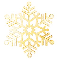 NEON-NIGHT Елочная фигура "Снежинка резная", 81 см, цвет золотой 502-381 - фото 90865