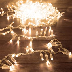 NEON-NIGHT Гирлянда «Кластер» 10 м, 400 LED, прозрачный ПВХ, IP65, соединяемая, цвет свечения теплый белый 303-646 - фото 91010