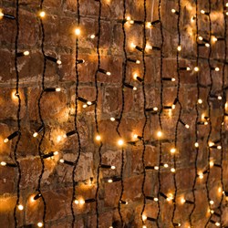 NEON-NIGHT Гирлянда "Светодиодный Дождь" 2х1,5м, постоянное свечение, черный провод, 230 В, диоды ТЕПЛЫЙ БЕЛЫЙ, 360 LED 235-126 - фото 91062