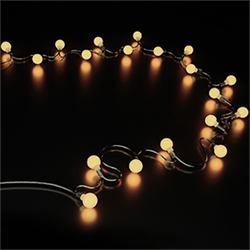 Gauss Гирлянда садовая на солнечной батарее 30 LED ламп Шары Белый свет Solar, 1/24 GS032 - фото 91070