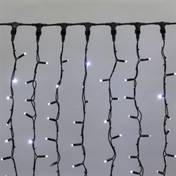 NEON-NIGHT Гирлянда "Светодиодный Дождь" 2х1,5м, постоянное свечение, черный провод "КАУЧУК", 230 В, диоды БЕЛЫЕ, 360 LED 237-125 - фото 91096