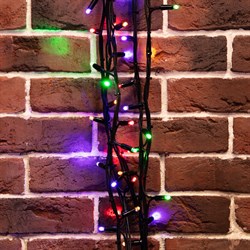 NEON-NIGHT Гирлянда "Твинкл Лайт" 20 м, черный КАУЧУК, 240 диодов, цвет мультиколор 303-329 - фото 91177