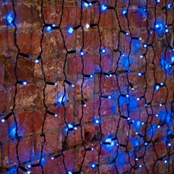 NEON-NIGHT Гирлянда "Светодиодный Дождь" 2х3м, постоянное свечение,черный провод, 230 В, диоды СИНИЕ, 760 LED 235-143 - фото 91234