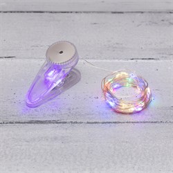 NEON-NIGHT Гирлянда «Роса» с прищепкой 3 м, 30 LED, цвет свечения мультиколор, 2хCR2032 в комплекте NEON-NIGHT 302-019 - фото 91238