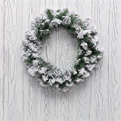 NEON-NIGHT Заснеженный еловый венок Ø 45 см, ПВХ 307-147 - фото 91310