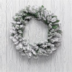 NEON-NIGHT Заснеженный еловый венок Ø 60 см, ПВХ 307-148 - фото 91314