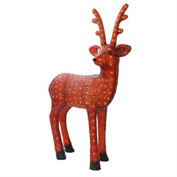 NEON-NIGHT Акриловая светодиодная фигура "Бурый олень " 100 см, 380 светодиодов, IP 65, понижающий трансформатор в комплекте, 513-305 - фото 91331