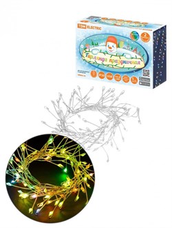 TDM Гирлянда светодиодная "Самоцветы" 100LED, 2 м, RGB, USB, IP20 SQ0361-0199 - фото 91359