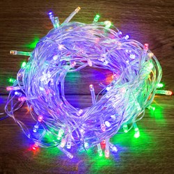 Гирлянда Твинкл-Лайт 20 м, прозрачный ПВХ, 160 LED, цвет мультиколор 303-309 - фото 91431