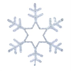 NEON-NIGHT Фигура световая "Снежинка" цвет белый, размер 55*55см 501-334 - фото 91481