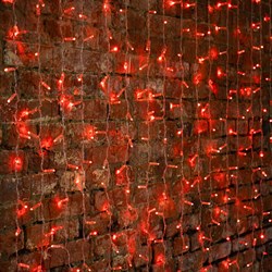 NEON-NIGHT Гирлянда "Светодиодный Дождь" 2х1,5м, постоянное свечение, прозрачный провод, 230 В, диоды КРАСНЫЕ, 192 LED 235-302-6 - фото 91504