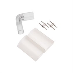 L - коннектор для двухстороннего Гибкого Неона 8х16мм (цена за 1 шт.) 134-063 - фото 91546