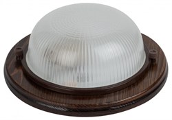 ЭРА НБО 03-60-021 Светильник Кантри дерево/стекло IP54 E27 max 60Вт D220 круглый клен Б0048414 - фото 91760