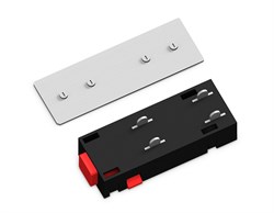 Ambrella Коннектор питания прямой с соединителем для шинопровода Magnetic 220V GL1106 BK черный 68*28.5*18 GL1106 - фото 92081