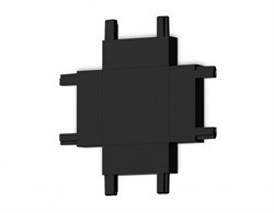 Ambrella Коннектор X-образный для накладного шинопровода Magnetic Ultra Slim GV1127 BK черный 46*46*6 GV1127 - фото 92477