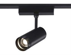 Ambrella Светильник светодиодный трековый ZOOM для шинопровода Magnetic Ultra Slim GV1571 BK черный IP20 10W 4200K 48V 15-51° D55*185 GV1571 - фото 93040