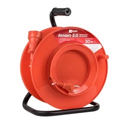 EKF PROxima Удлинитель на катушке "Атлант 2.0" 1 гнездо 30м без заземления  ПВС 2*0,75 6А/1,3кВт UKA02-06-275-1-30 - фото 93165