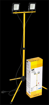 IEK Прожектор LED СДО 06-2х30Ш штатив 6500К IP65 черный LPDO606-2X030-65-K02 - фото 93231