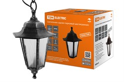 TDM Светильник садово-парковый НСУ 06-60-001 шестигранник, подвес, пластик, расс.пластик, серебро SQ0330-0793 - фото 93620