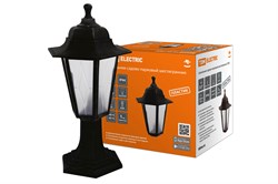 TDM Светильник садово-парковый НТУ 06-60-001 шестигранник, стойка, пластик, расс.пластик, черный SQ0330-0762 - фото 93639