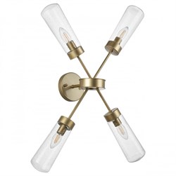 Lightstar 690643 (MB22506-4A) Св-к настенно-потолочн CROTONE 4х40W E14 ШАМПАНЬ/ЗОЛОТО/ПРОЗРАЧНЫЙ (в комплекте), шт 690643 - фото 93964