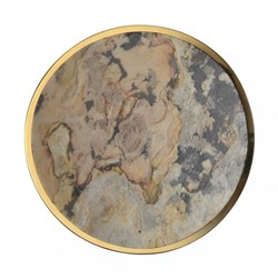 Odeon Light 5079/40L L-VISION ODL24 зол/серо-бежевый/металл/натур.камень/акрил Настен.-потолочн. cветил. с переключ.цветов.темпер. LED 40W 3000К/4000K 5079/40L - фото 93985