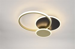 Светильник потолочный светодиодный ЭРА Модерн City CLL-1-60-RC BK+GD с ДУ 60W 3000-6500К черный/золото Б0069756 - фото 94376