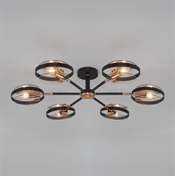 Eurosvet Потолочный светильник в стиле лофт 70121/6 черный a052341 - фото 95008