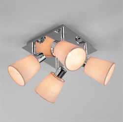 Eurosvet Потолочный светильник с поворотными абажурами 20080/4 хром/бежевый a043752 - фото 95064