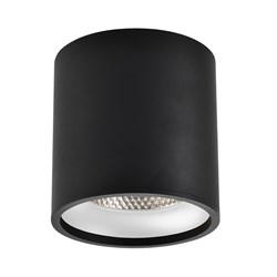 ST LUCE ST165.442.12 Светильник потолочный Черный LED 1*12W 4000K 840Lm Ra>90 36° IP44 D80xH85 85-265V ST165.442.12 - фото 95225