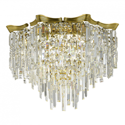 ST LUCE SL1659.302.07 Светильник потолочный Латунь/Прозрачный E14 7*60W SL1659.302.07 - фото 95310