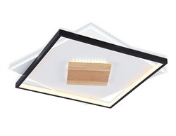 Ambrella Светильник светодиодный потолочный FL4791 WH/BK/WD белый/черный/дерево 77W 3000-6000K 515*515*50 (без ПДУ) FL4791 - фото 95482