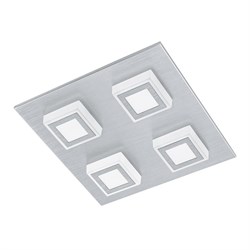 Eglo Светильник LED настенно-потолочный MASIANO, 4х3,3W (LED), 270х270, алюминий матовый/пластик, матовый 94508 - фото 95486