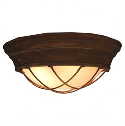 Lussole LOFT Металл Коричневый /  Стекло Светильник потолочный E27 10W GRLSP-8068 - фото 95538