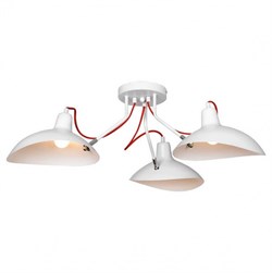 Lussole LOFT Металл Белый /  Металл Светильник потолочный E27 40W LSP-8126 - фото 95858