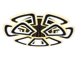 Ambrella Светильник потолочный светодиодный с пультом FA8893/6+3 BK/CH черный/хром 210W 3000K/4200K/6400K 650*640*130 (ПДУ РАДИО 2.4G) FA8893 - фото 96004