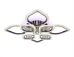 Ambrella Потолочный светодиодный светильник с пультом FA2835/4+4 DCH черный хром 3000K/4200K/6400K 118W 750*750*120 (ПДУ РАДИО 2.4G) FA2835 - фото 96064